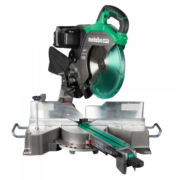 Metabo HPT 36V MultiVolt™ Sierra ingletadora deslizante de doble bisel de 12 pulgadas | Solo herramienta - Sin batería | Adaptador de CA opcional | C3612DRAQ4