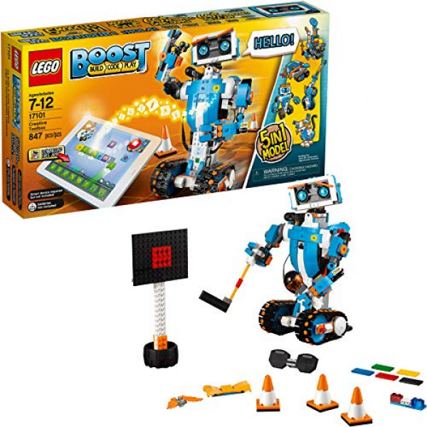 LEGO Boost Creative Toolbox 17101 Divertido juego de construcción de robots y kit de codificación educativa para niños, juguete de aprendizaje STEM galardonado (847 piezas)