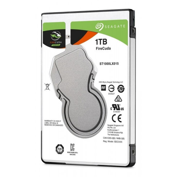 Seagate FireCuda Gaming SSHD 2.5 1TB SATA 6Gb/s Flash Accelerated (8GB) Disco duro rápido (ST1000LX015)