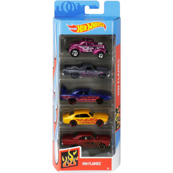 Hot Wheels - Paquete de 5 autos - Los estilos pueden variar