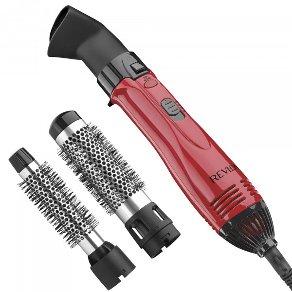 Kit de aire caliente Revlon 1200W Perfect Style | Peinar, rizar y dar volumen, juego de 3 piezas