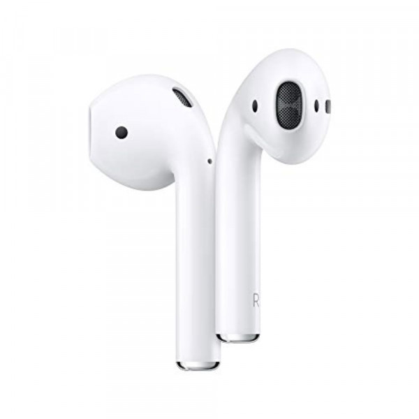 Auriculares inalámbricos Apple AirPods (segunda generación), auriculares Bluetooth con estuche de carga Lightning incluido, más de 24 horas de duración de la batería, configuración sencilla para iPhone