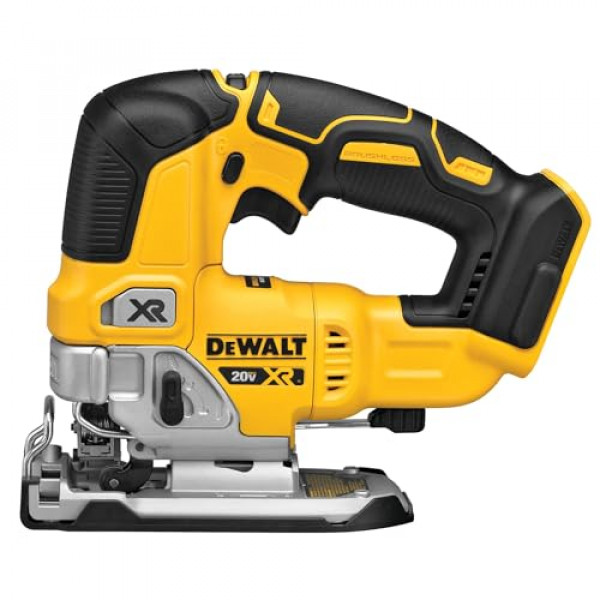 Sierra caladora DEWALT 20V MAX XR, velocidad de hoja 3200, motor inalámbrico, sin escobillas, luz LED, solo herramienta básica (DCS334B)