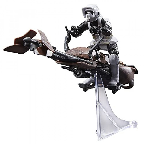 STAR WARS The Vintage Collection Speeder Bike, Return of The Jedi Vehículo coleccionable de 3,75 pulgadas con figura de acción, a partir de 4 años