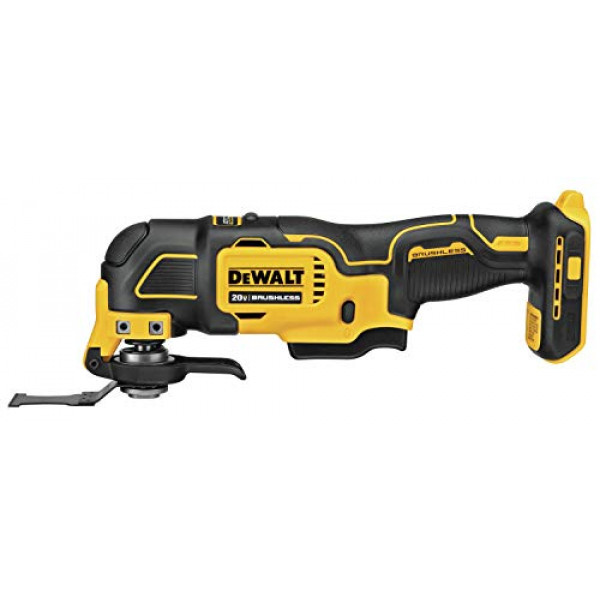 Herramienta oscilante DEWALT ATOMIC 20V MAX*, inalámbrica, oscilante, solo herramienta (DCS354B)