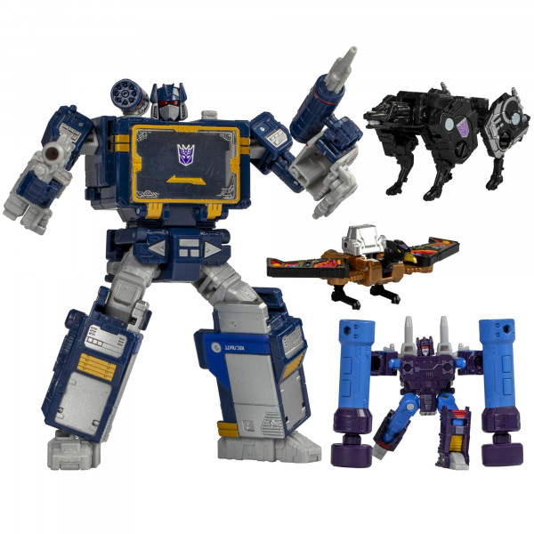 Transformers Legacy United Voyager Class G1 Universe Soundwave, figura de acción convertible de 7 pulgadas, 8+