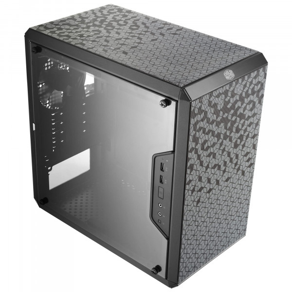 Cooler Master MasterBox Q300L Torre Micro-ATX con filtro de polvo de diseño magnético, panel lateral acrílico transparente, E/S ajustable y flujo de aire totalmente ventilado, negro (MCB-Q300L-KANN-S00)