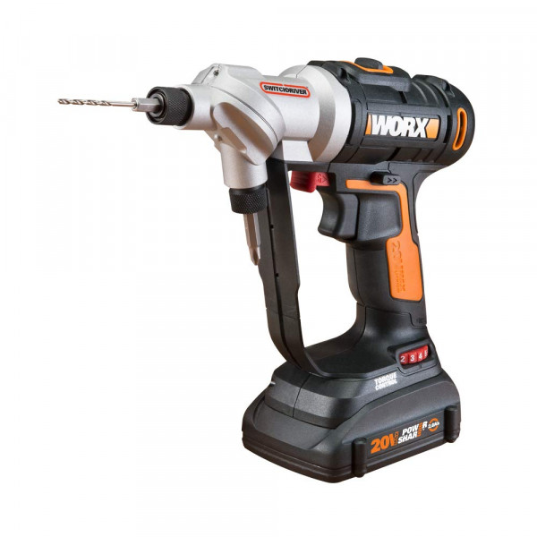 Worx WX176L.8 20V Power Share Switchdriver 2.0Ah Taladro y destornillador inalámbricos 2 en 1 (2.0Ah)