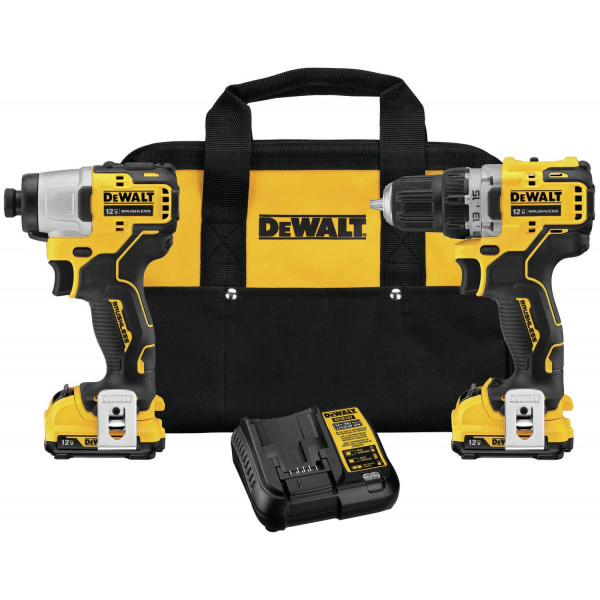 Kit combinado de taladro inalámbrico DEWALT XTREME 12V MAX* (DCK221F2)