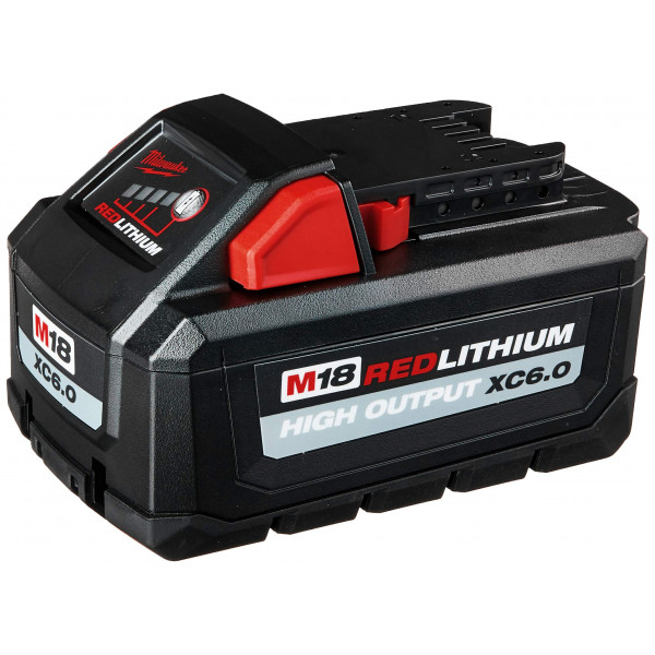 Milwaukee 48-11-1865 Batería de iones de litio M18 REDLITHIUM HIGH OUTPUT XC de 6 Ah