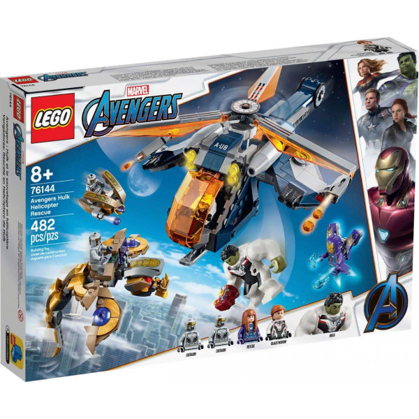 LEGO Marvel Avengers Hulk Helicóptero Rescate 76144 Kit de construcción (482 piezas)