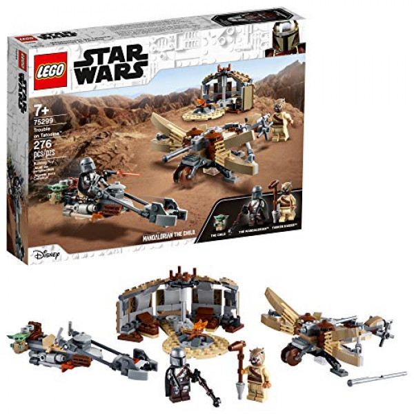 LEGO Star Wars: El problema mandaloriano en Tatooine 75299 Impresionante kit de construcción de juguetes para niños con el niño, nuevo 2021 (277 piezas)