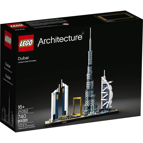 LEGO Architecture Skylines: Dubai 21052 Kit de construcción, set de construcción de arquitectura coleccionable para adultos (740 piezas)