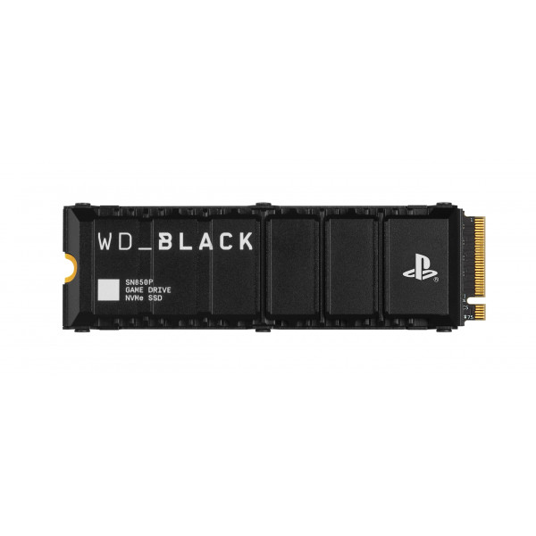 WD_BLACK Expansión de almacenamiento con licencia oficial SN850P NVMe M.2 SSD de 2 TB para consolas PS5, hasta 7300 MB/s, con disipador térmico - WDBBYV0020BNC-WRSN