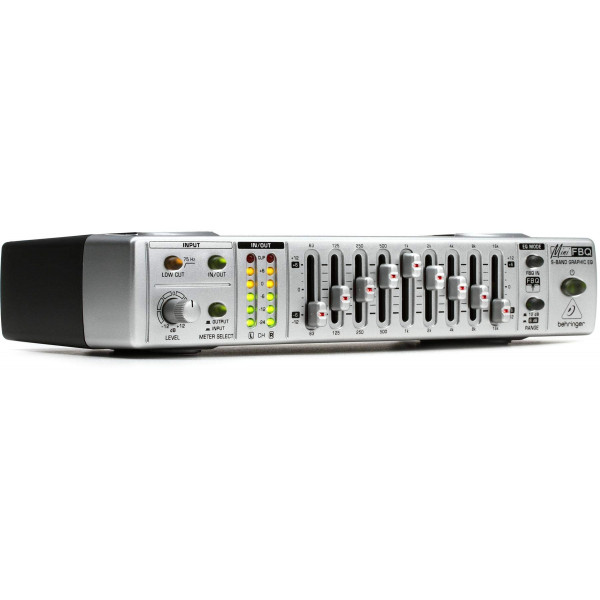 Behringer MINIFBQ FBQ800 Ecualizador gráfico ultracompacto de 9 bandas con FBQ