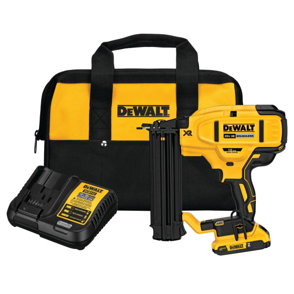 Kit de clavadora Brad inalámbrica DEWALT 20V MAX*, 18GA (DCN680D1)