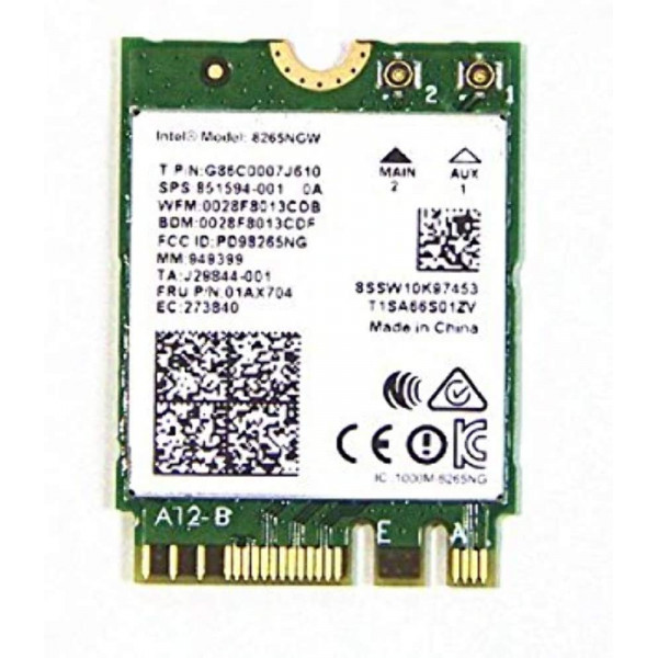 Intel Dual Band Wireless-Ac 8265 con Bluetooth 8265.NGWMG