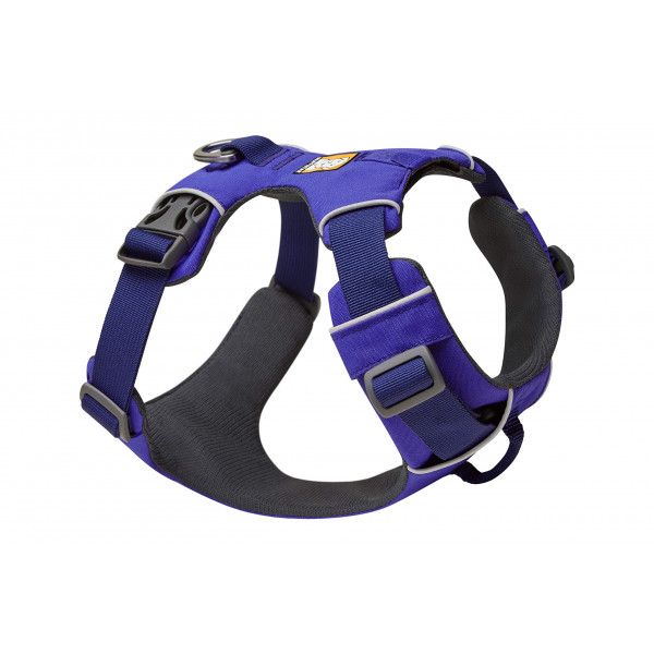 Ruffwear, Arnés para Perros Front Range, Arnés Reflectante y Acolchado para Entrenamiento y Todos los días, Huckleberry Blue, XX-Small