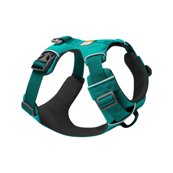 Ruffwear, Arnés para perros Front Range, arnés reflectante y acolchado para entrenamiento y uso diario, Aurora Teal, XX-Small