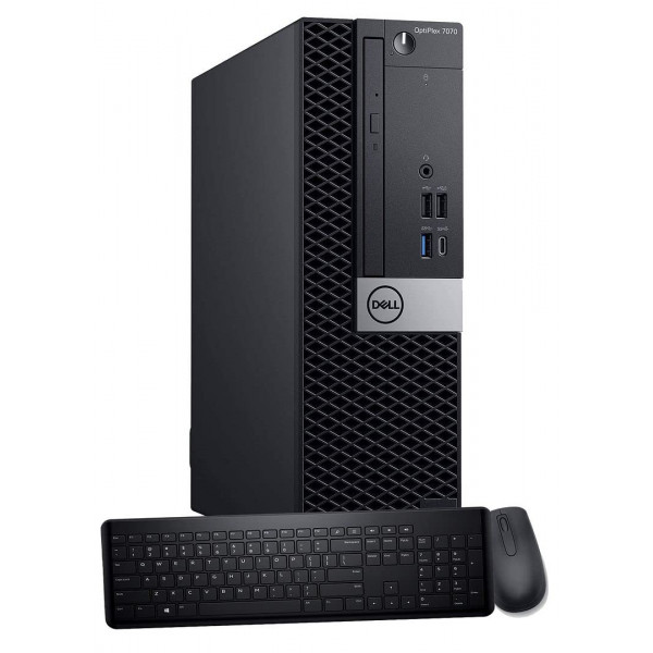 Computadora de escritorio Dell OptiPlex 7070 SFF, Intel 8 Core i7-9700 3.0GHz hasta 4.70GHz, 32GB DDR4 Ram Nuevo 1TB NVMe M.2 SSD, AX210 WiFi 6E incorporado, Windows 11 Pro, teclado y mouse inalámbricos (renovado)