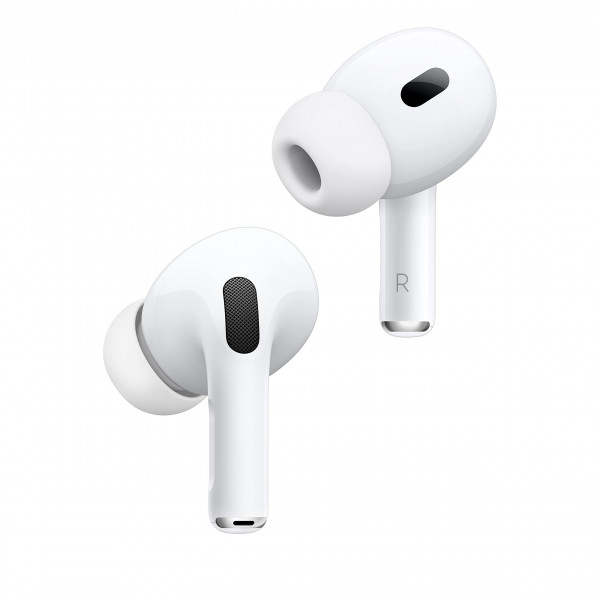 Auriculares inalámbricos Apple AirPods Pro 2, auriculares Bluetooth, cancelación activa de ruido, función de audífono, transparencia, audio espacial personalizado, sonido de alta fidelidad, chip H2, carga USB-C