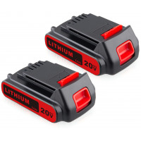 Reemplazo de 3000mAh 20V para batería Black and Decker LBXR20 Max Iones de litio LB20 LBX20 LST220 LBXR2020-OPE LBXR20B-2 LB2X4020, paquete de 2