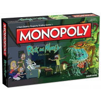 Juego de mesa Monopoly Rick y Morty | Basado en la exitosa serie de Adult Swim Rick & Morty | Mercancía de Rick Morty con licencia oficial | Juego de Monopoly clásico temático