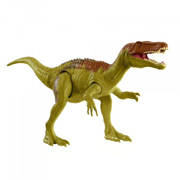 Mattel Jurassic World Camp Cretaceous Roar Attack Dinosaurio Figura de acción, Baryonyx Limbo Dino Toy con movimiento de ataque y sonidos