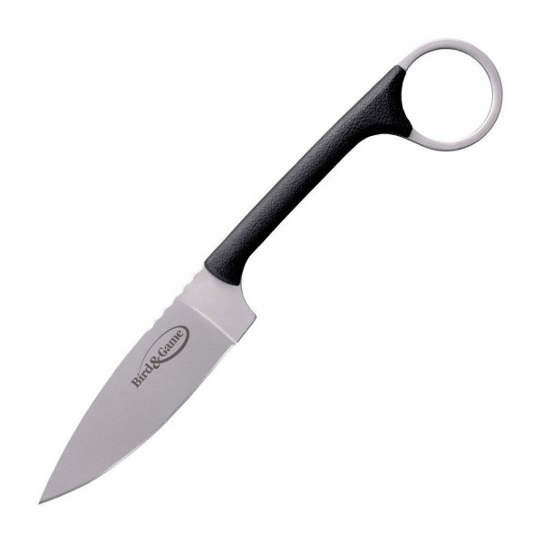 Cuchillo plegable en caja para pájaros y juegos de Cold Steel, marrón/negro