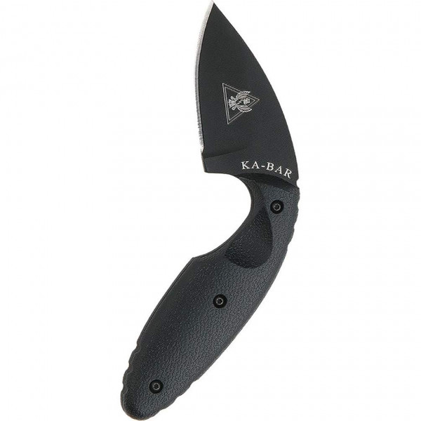 KA-BAR TDI Cuchillo de borde recto para aplicación de la ley, negro