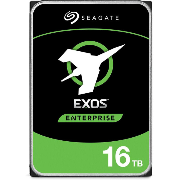 Seagate 16TB HDD Exos X16 7200 RPM 512e/4Kn SATA 6Gb/s 256MB Cache Disco duro empresarial de 3,5 pulgadas (ST16000NM001G)