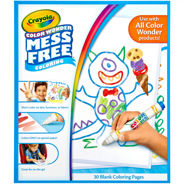 Papel de recambio Crayola Color Wonder, 10 x 8,5 pulgadas, 30 unidades