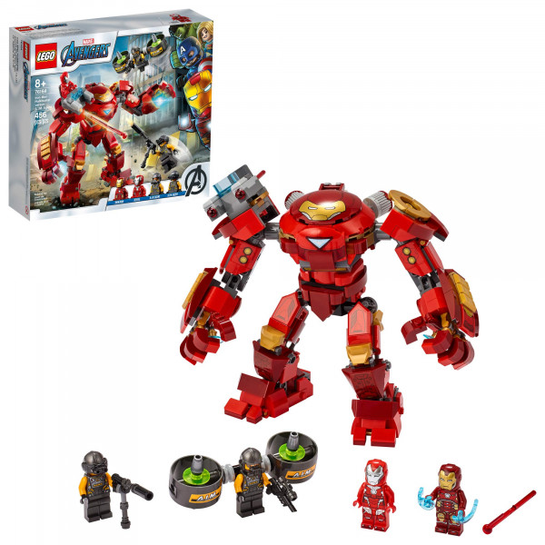 LEGO Marvel Vengadores Iron Man Hulkbuster contra A.I.M. Agent 76164, Genial e interactivo juego de Los Vengadores para construir en ladrillos con minifiguras (456 piezas)