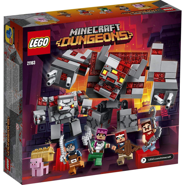 Lego Minecraft The Redstone Battle 21163 Genial juego de Minecraft para niños a partir de 8 años, gran regalo de cumpleaños para jugadores de Minecraft y fanáticos de los monstruos, las mazmorras y la acción de batalla (504 piezas)