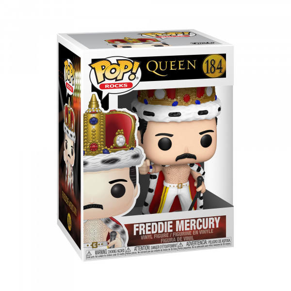 Rocas POP: Freddie Mercury King Multicolor, 3,75 pulgadas