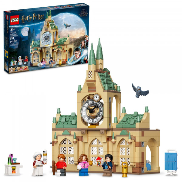 LEGO Harry Potter Ala del Hospital Hogwarts 76398 Kit de Castillo de Juguete para Construir con Torre del Reloj, El Prisionero de Azkaban, Incluye Minifiguras de Harry Potter, Hermione Granger, Ron Weasley y Madam Pomfrey