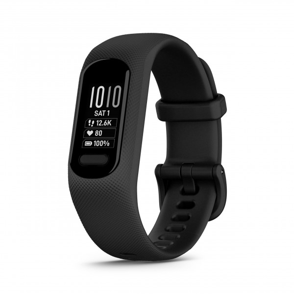 Garmin vívosmart® 5, Fitness Tracker, Batería de Larga Duración, Diseño Sencillo, Negro Grande