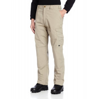 Pantalón táctico original Tru-Spec serie 24-7 para hombre - Pantalones confiables para hombre - Ideal para senderismo, camping, EMT y uso táctico - 65% poliéster, 35% algodón - Caqui - 30W x 32L