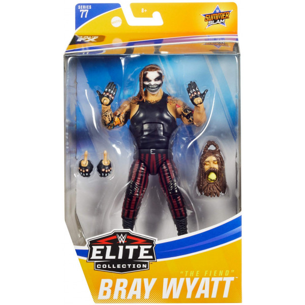 WWE MATTEL The Fiend Bray Wyatt Elite Series #78 Figura de acción de lujo con detalles faciales realistas, anillo icónico y accesorios, multicolor (GKY13)