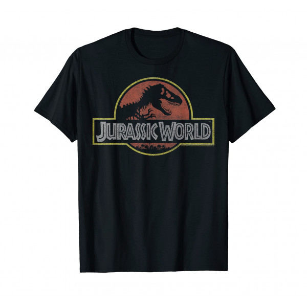 Camiseta de logotipo de Jurassic World World Classic Retro T-Rex